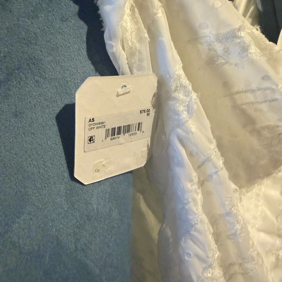 Altar'd State Strapless White Textured Dress - Picture 5 of 9